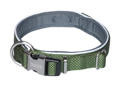 Nobby Royal Hundehalsbånd - Med Blød Neopren - Grøn - Flere Størrelser