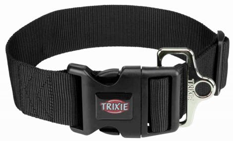 Trixie Premium Hundehalsbånd i Nylon - Sort - Flere Størrelser